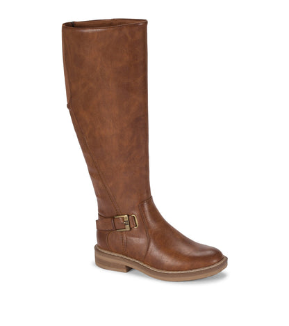 Autumn Wide Calf Riding Boot Cognac - Women