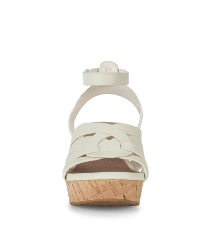 Bonita Wedge Sandal Cream - Women