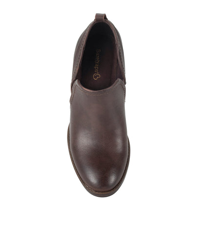 Caroline Ankle Bootie Dark Brown - Women