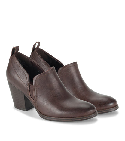 Caroline Ankle Bootie Dark Brown - Women