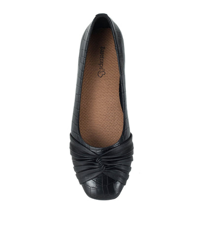Chainey Casual Flat Black Croco - Women
