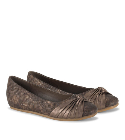 Chainey Casual Flat Taupe Metallic - Women