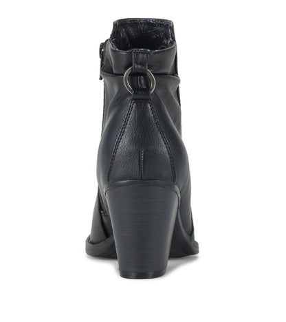 Crystal Block Heel Bootie Black - Women