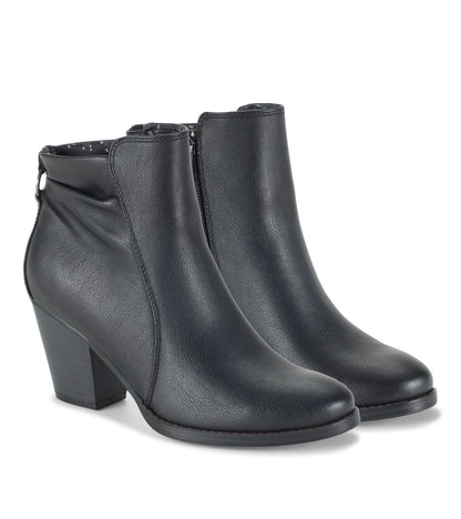 Crystal Block Heel Bootie Black - Women