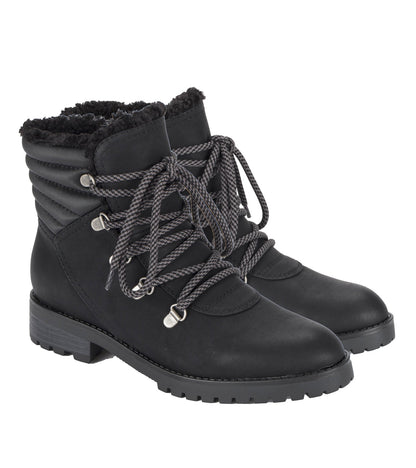 Dennison Lace Up Boot Black - Women