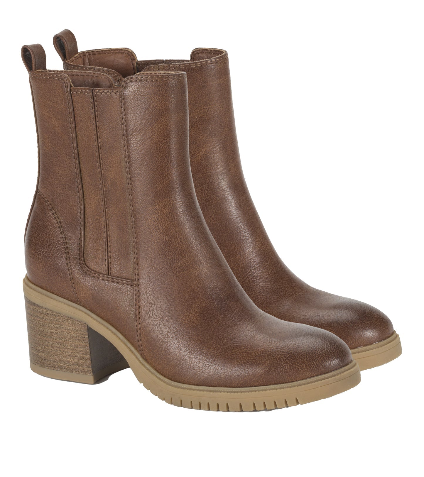 Feeney Block Heel Boot Cognac - Women