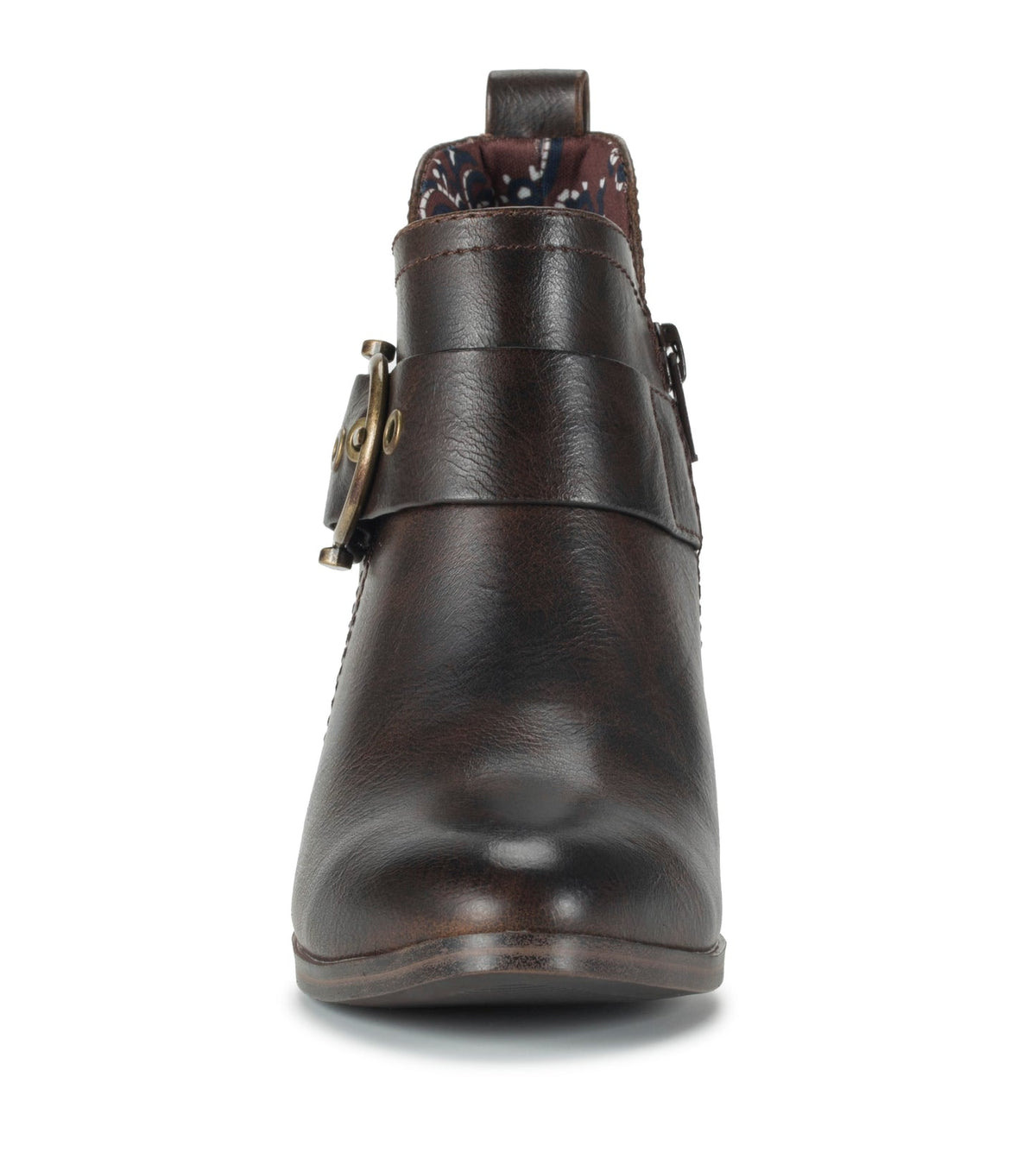 Karina Block Heel Ankle Bootie Dark Brown - Women