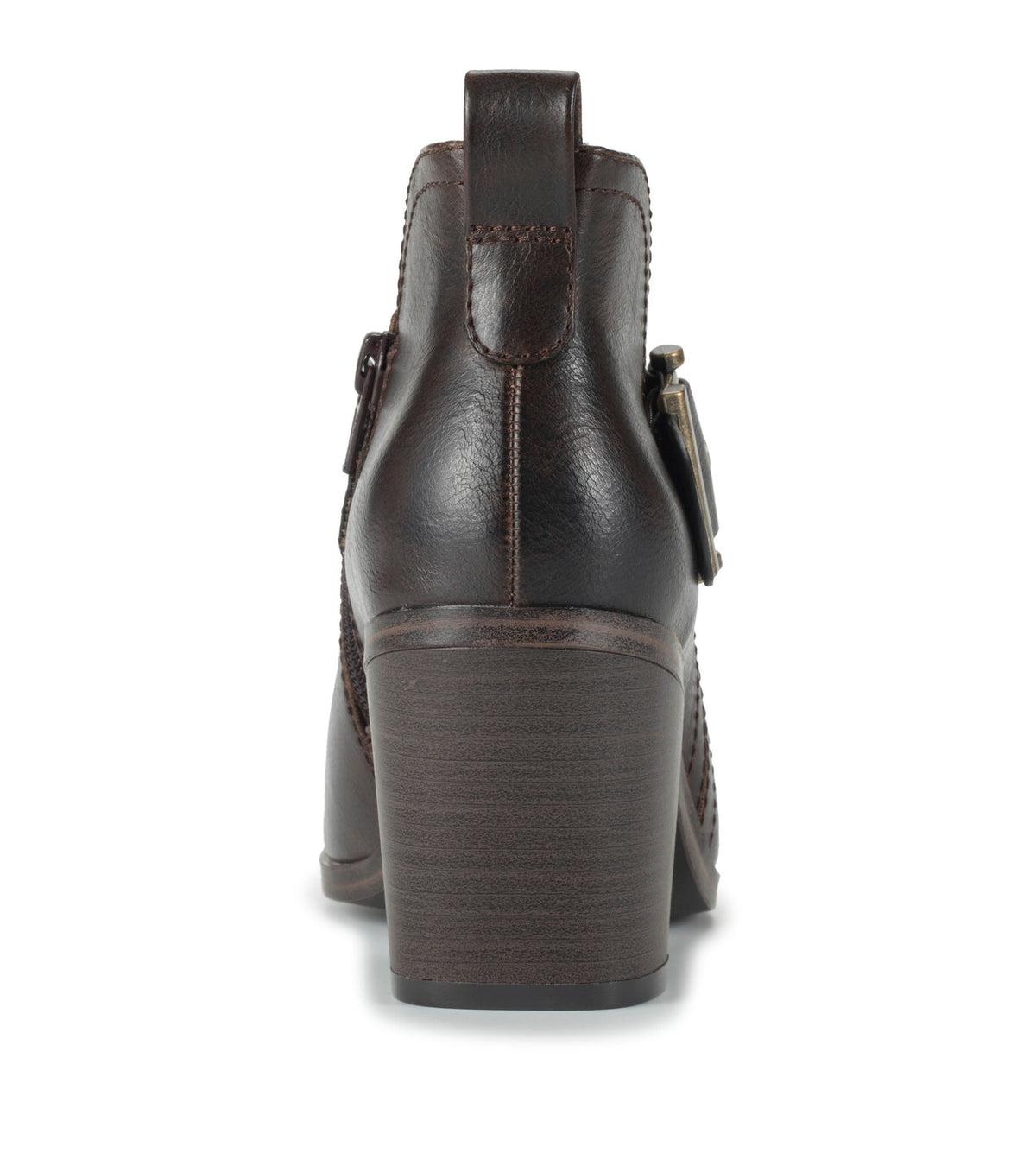 Karina Block Heel Ankle Bootie Dark Brown - Women