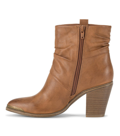 Katherine Block Heel Bootie Cognac - Women