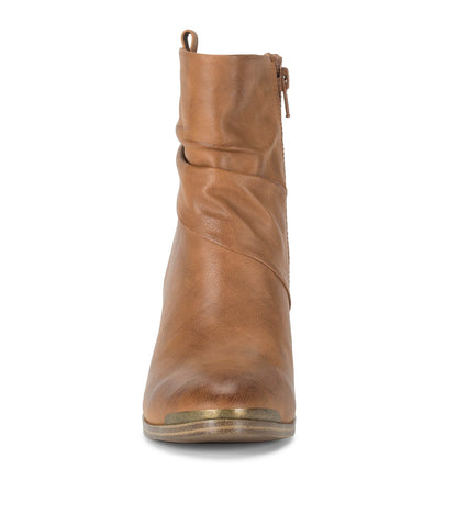 Katherine Block Heel Bootie Cognac - Women