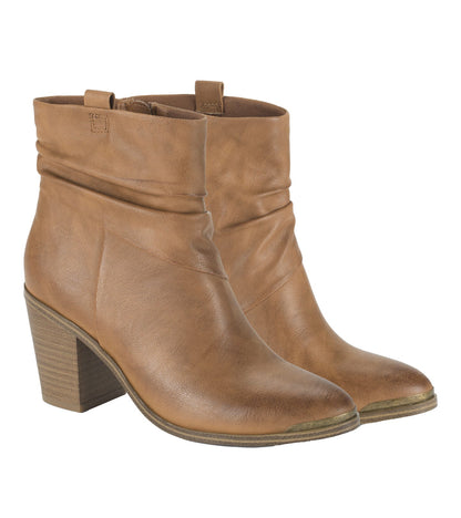 Katherine Block Heel Bootie Cognac - Women
