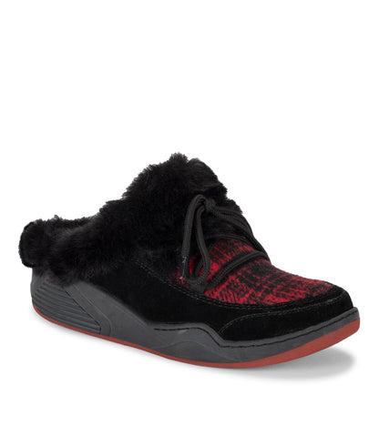 Landon Clog Slipper Black/Red - Women
