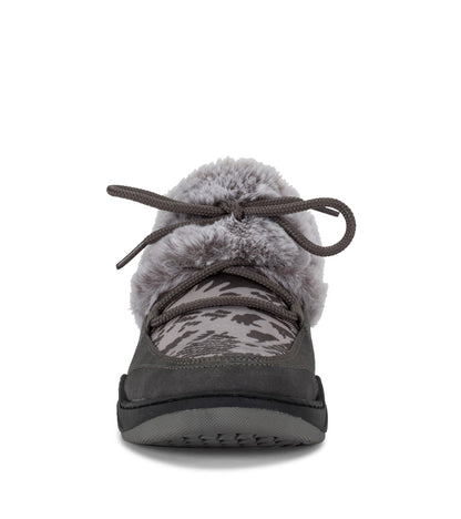 Landon Clog Slipper Dark Grey Zebra - Women