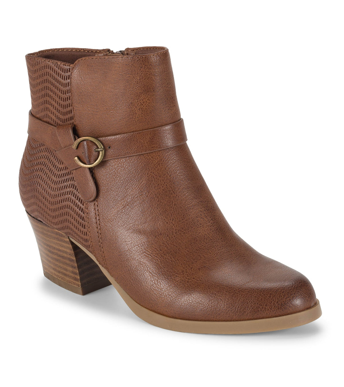 Linda Block Heel Bootie Cognac - Women