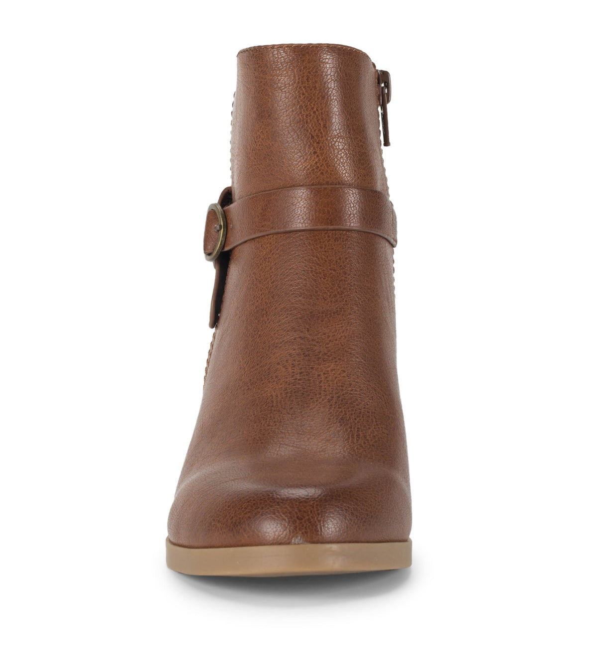 Linda Block Heel Bootie Cognac - Women