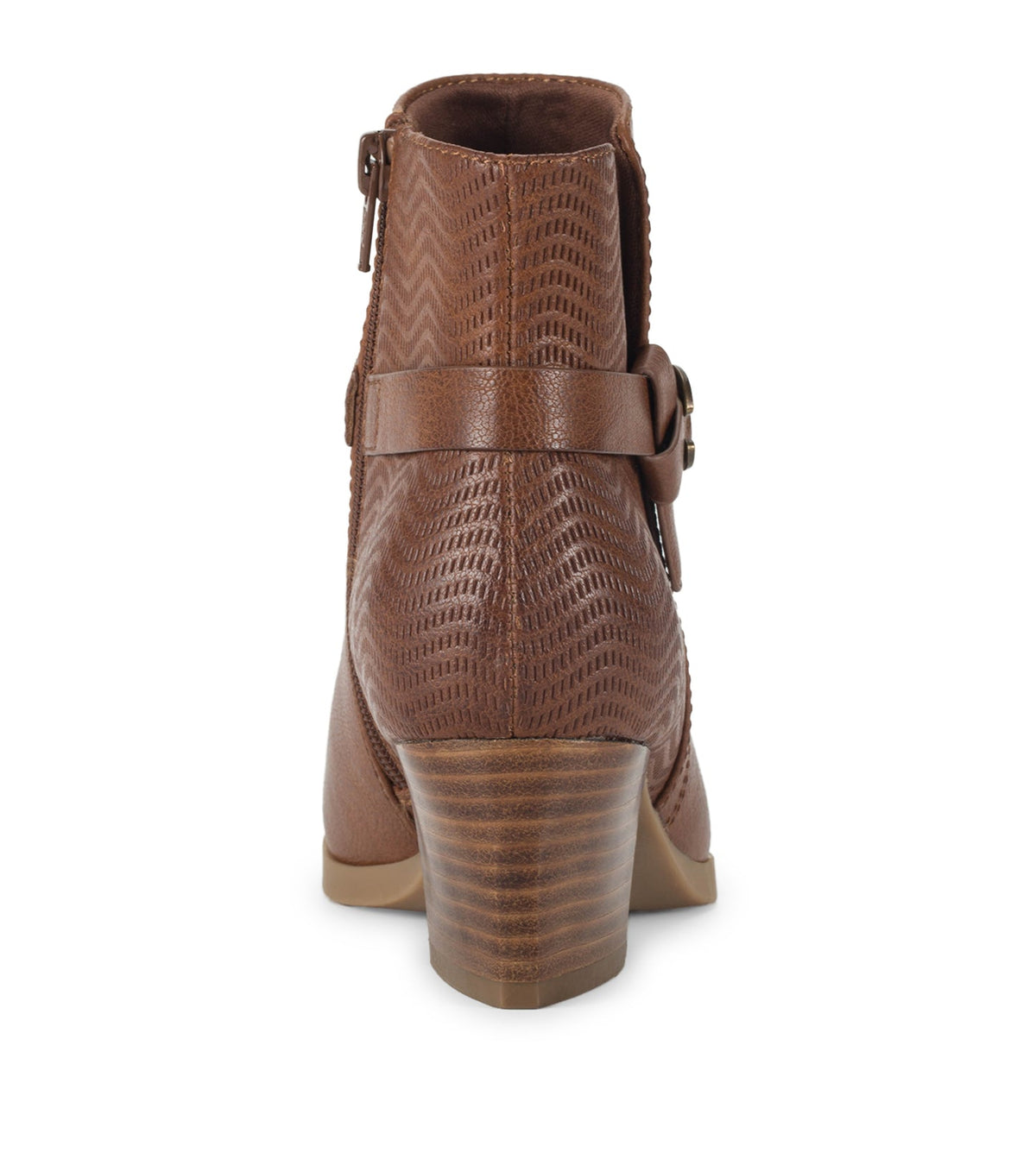 Linda Block Heel Bootie Cognac - Women
