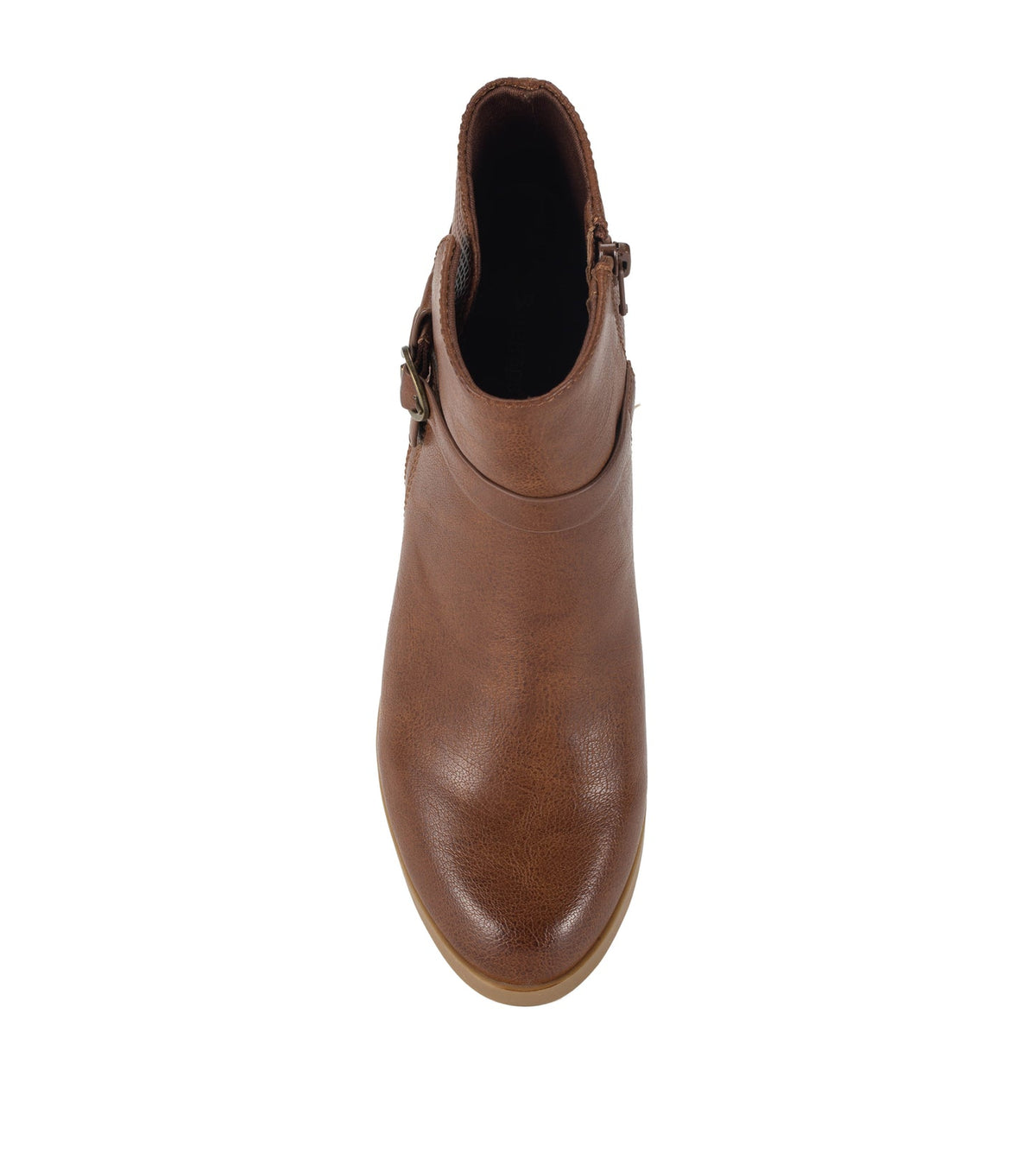 Linda Block Heel Bootie Cognac - Women