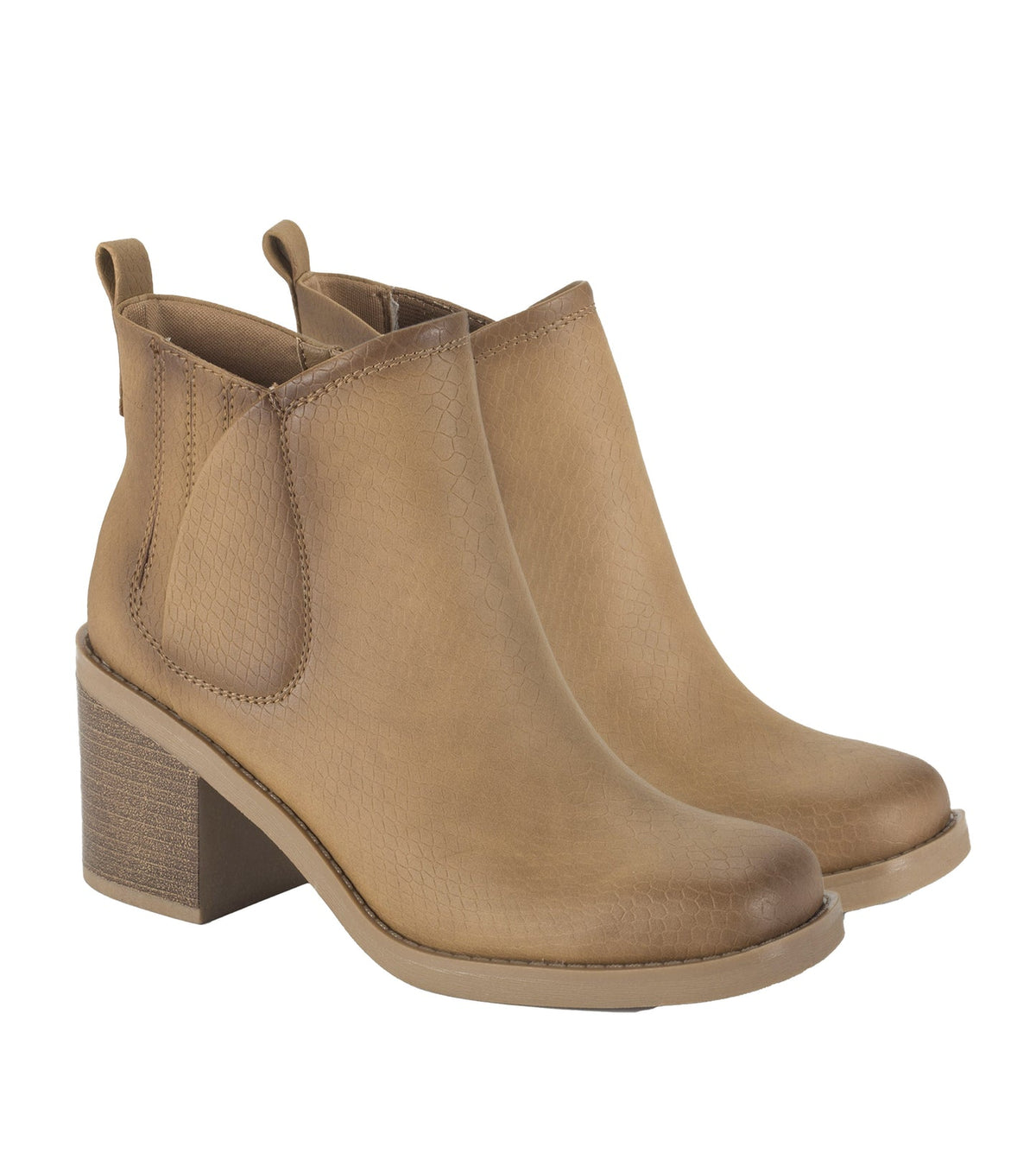 Maria Block Heel Bootie Sandstone - Women