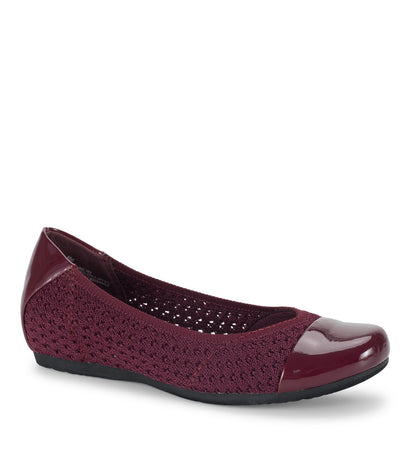 Mia Casual Flat Dark Cherry - Women