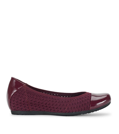 Mia Casual Flat Dark Cherry - Women