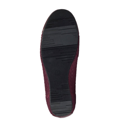 Mia Casual Flat Dark Cherry - Women