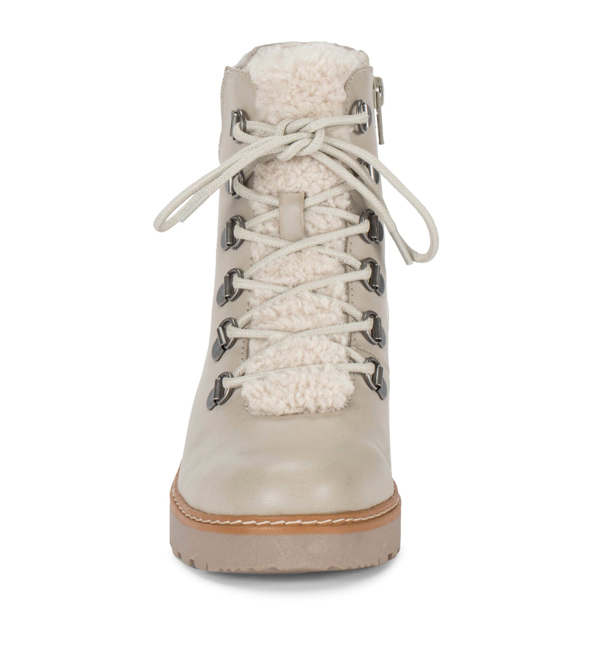 Nasha Lace Up Wedge Bootie Taupe - Women
