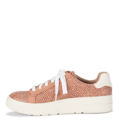 Nishelle Lace Up Sneaker Soft Pink Snake - Women