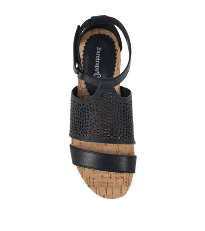 Raisie Wedge Sandal Black - Women