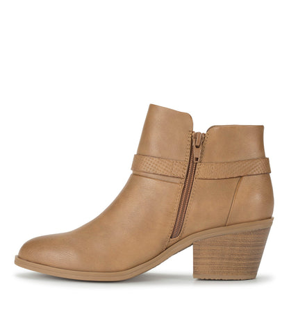 Santos Block Heel Bootie Salted Caramel - Women