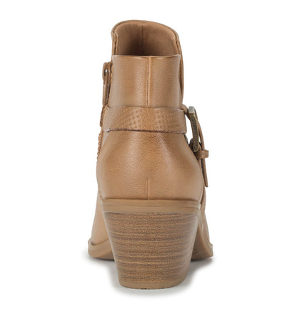 Santos Block Heel Bootie Salted Caramel - Women