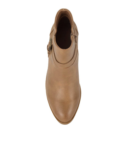 Santos Block Heel Bootie Salted Caramel - Women