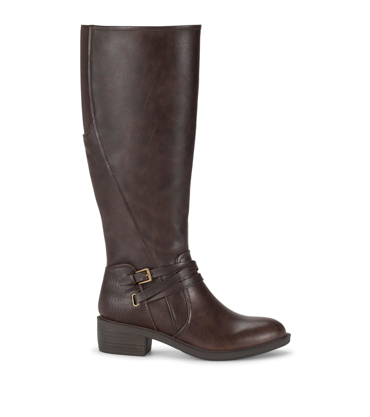 Stratford Wide Calf Riding Boot Dark Brown - Women