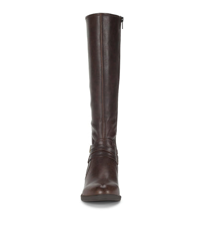 Stratford Wide Calf Riding Boot Dark Brown - Women