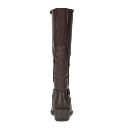 Stratford Wide Calf Riding Boot Dark Brown - Women