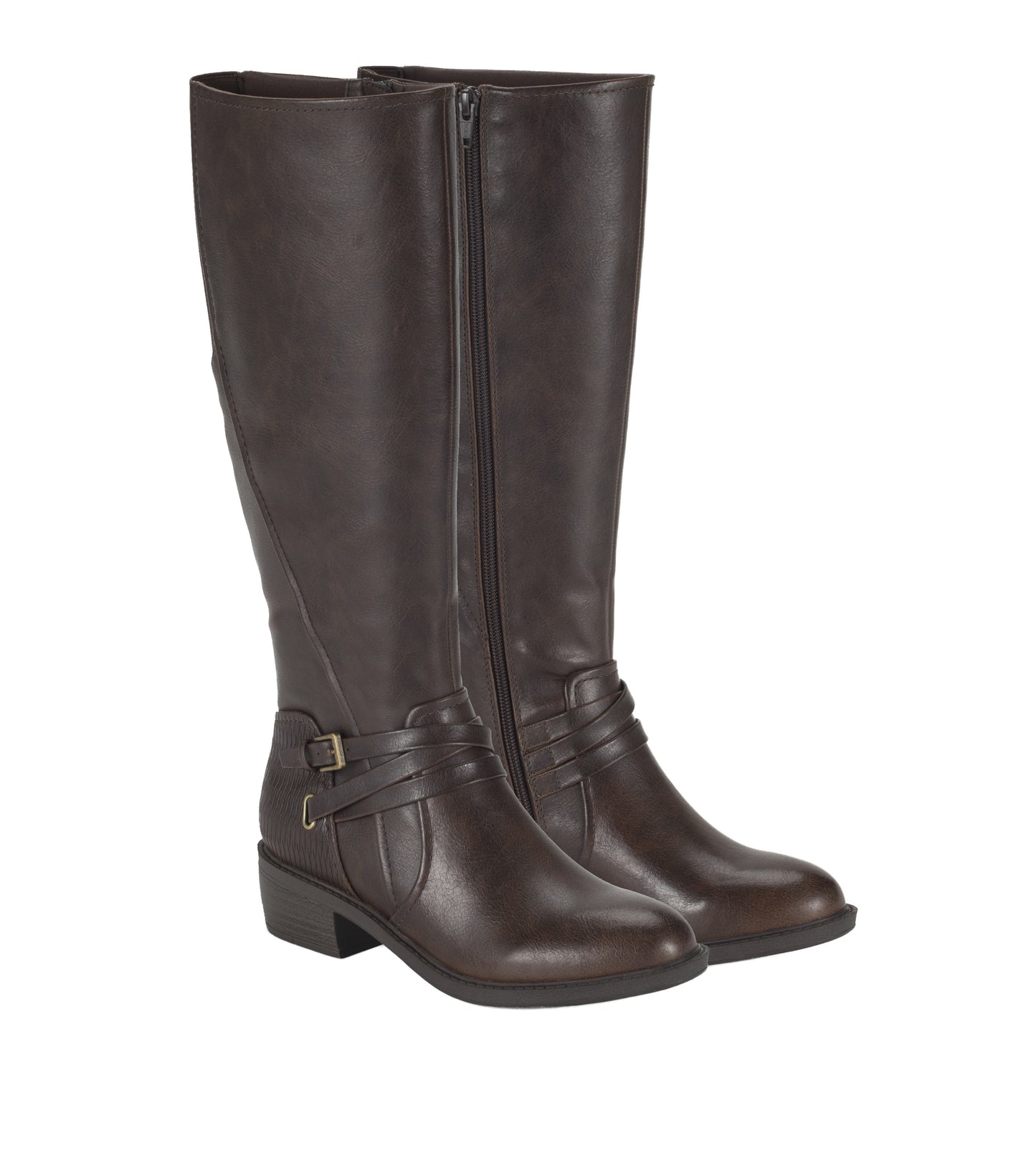 Stratford Wide Calf Riding Boot Dark Brown - Women