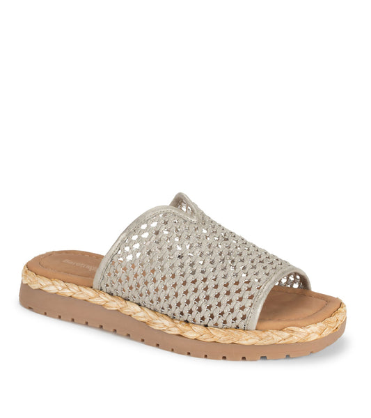 Tasmine Slide Sandal Champagne - Women