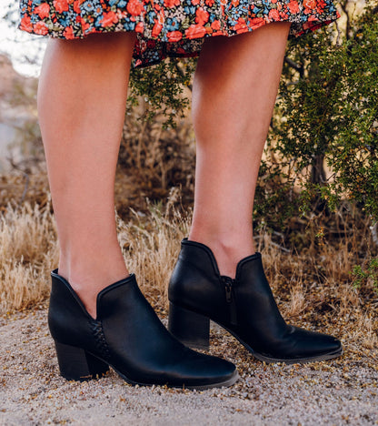 Tristen Ankle Bootie Black - Women