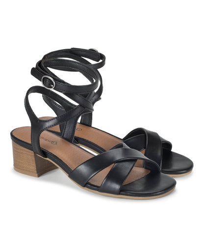 Valerie Block Heel Sandal Black - Women