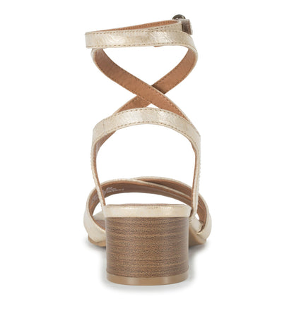 Valerie Block Heel Sandal Light Gold - Women