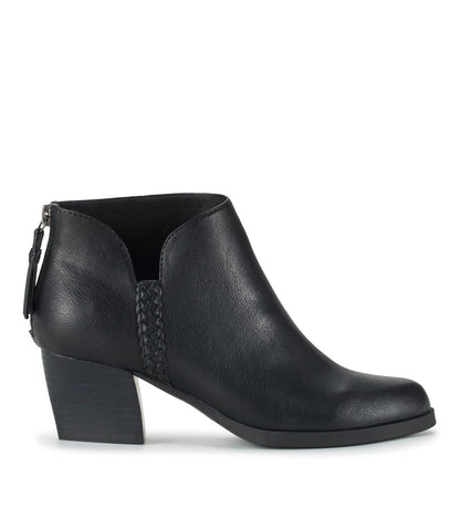 Lauryn Block Heel Ankle Bootie Black - Women