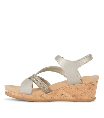 Farah Wedge Sandal Champagne - Women