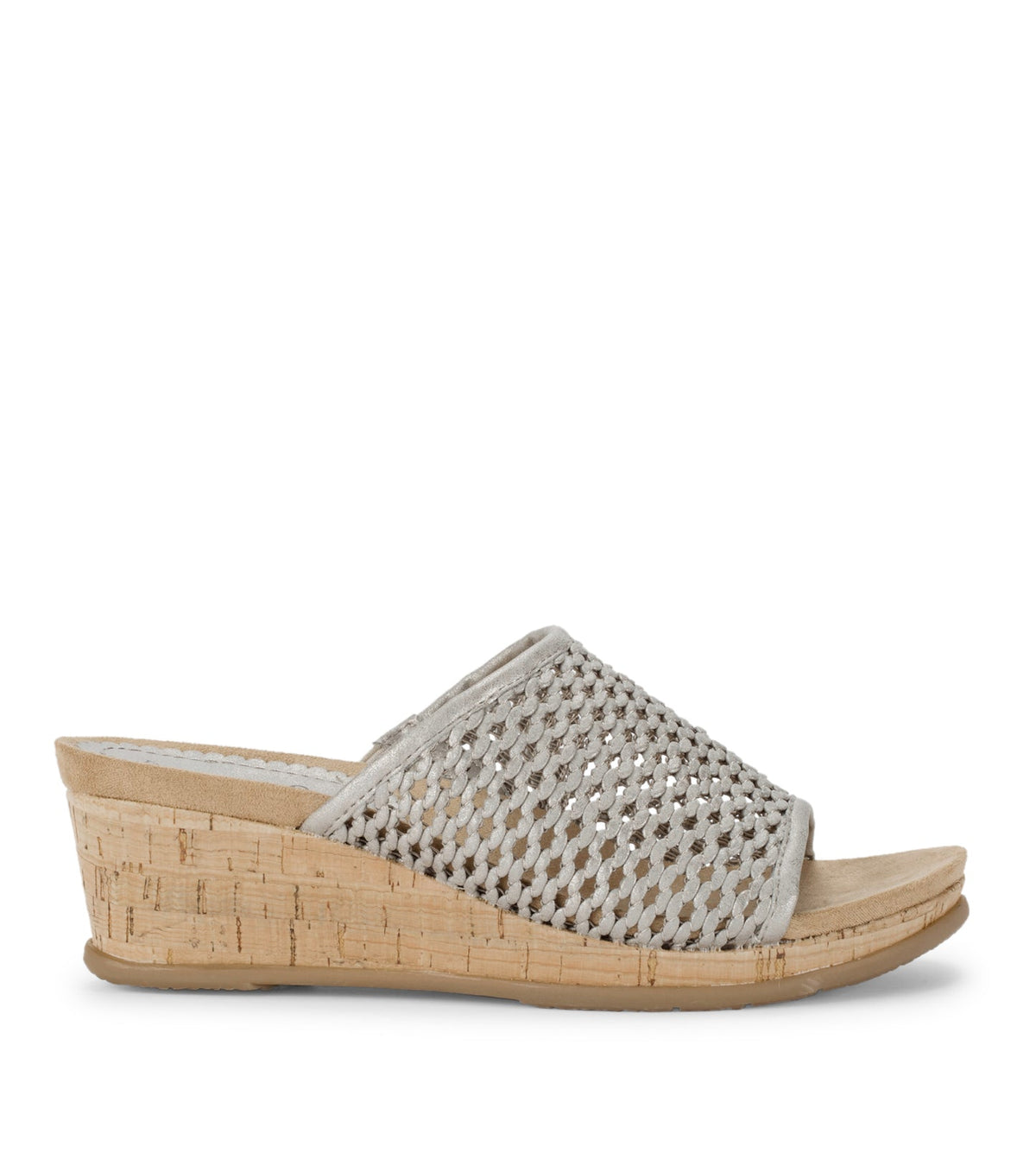 Flossey Wedge Slide Sandal Champagne - Women