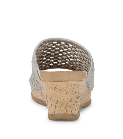 Flossey Wedge Slide Sandal Champagne - Women