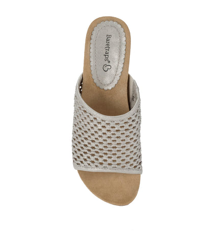 Flossey Wedge Slide Sandal Champagne - Women