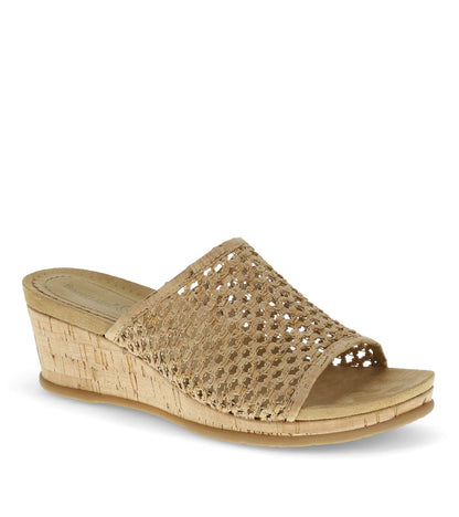 Flossey Wedge Slide Sandal Natural Cork - Women