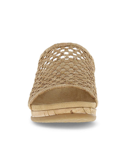 Flossey Wedge Slide Sandal Natural Cork - Women