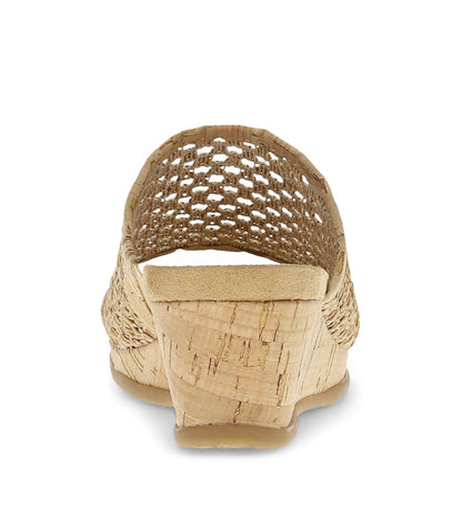 Flossey Wedge Slide Sandal Natural Cork - Women