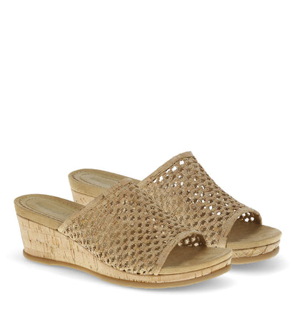 Flossey Wedge Slide Sandal Natural Cork - Women