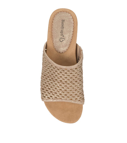 Flossey Wedge Slide Sandal Soft Gold - Women
