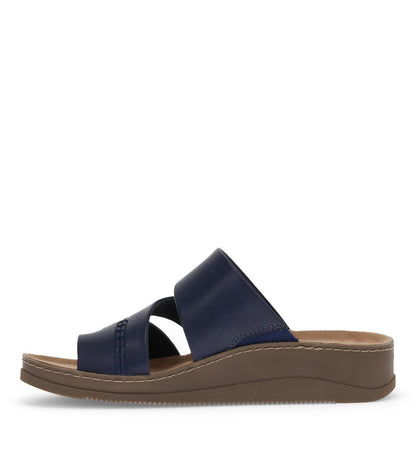 Fresha Slide Sandal Dark Navy - Women